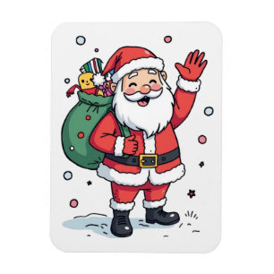 Jolly Santa Christmas Puzzle – Festive Holiday Fun Magnet