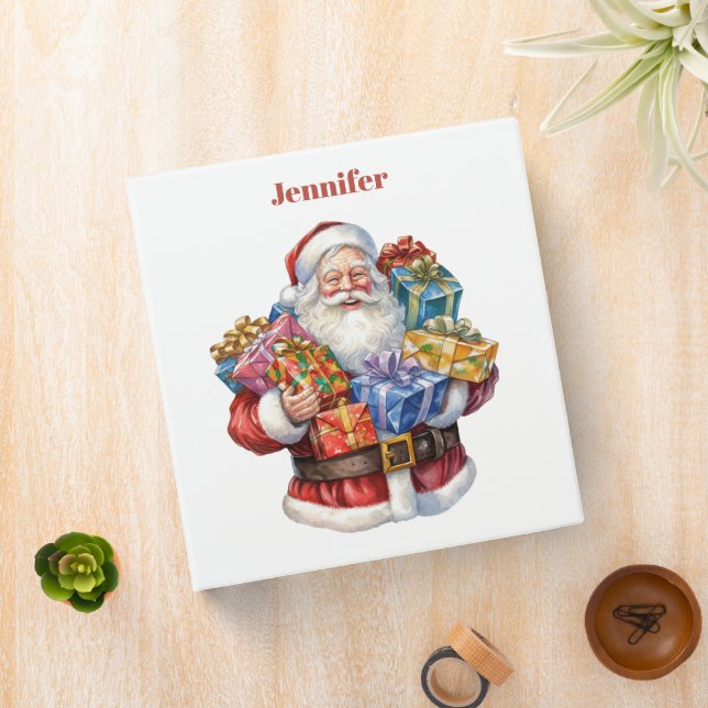 Jolly Santa Claus Classic Christmas Binder (In Situ)