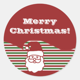 Jolly Santa Claus Customizable Stickers