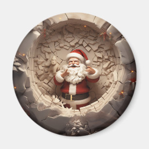  Jolly Santa Claus Holiday  Magnet