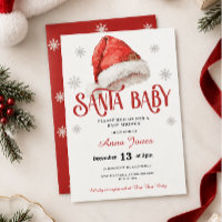 Jolly Santa Hat Baby Shower 