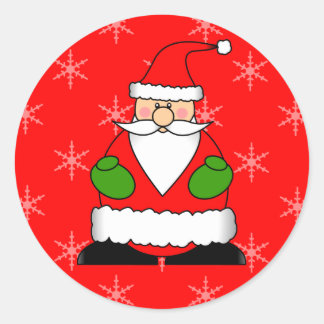 Jolly Santa Holiday Stickers
