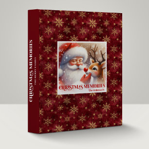 Jolly Santa Rudolph Xmas Album Festive Keepsakes Binder