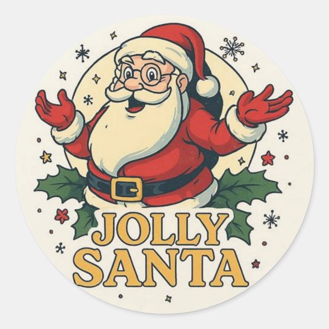 Jolly santa Sticker (Devant)