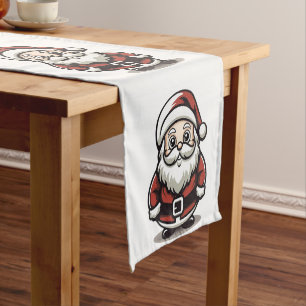 🎅 Jolly Santa Table Runner 🍽️