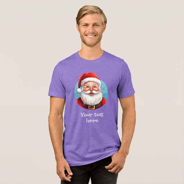 Jolly Santa Tri-Blend Shirt (Front Full)