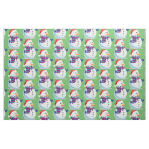 Jolly Snowman Fabric