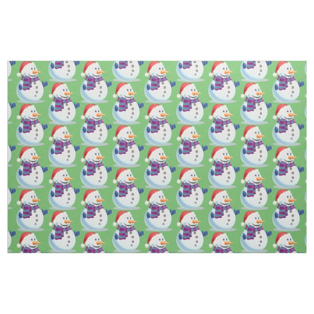 Jolly Snowman Fabric (Fat Quarter)