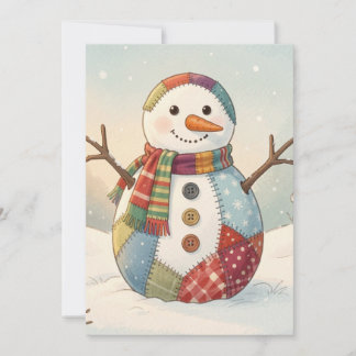 Jolly Snowman Invitation