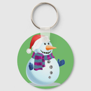 Jolly Snowman Keychain