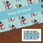 Jolly Snowman Merry Christmas Pixel Art Pattern Gift Tags<br><div class="desc">Add a finishing touch to your gift wrapping at Christmas with a gift tag featuring a busy repeat of a jolly snowman. Drawn in a retro, pixel art style, a traditional snowman with top hat and broom, coal eyes and buttons, a carrot nose and a stripy scarf. Change the default...</div>