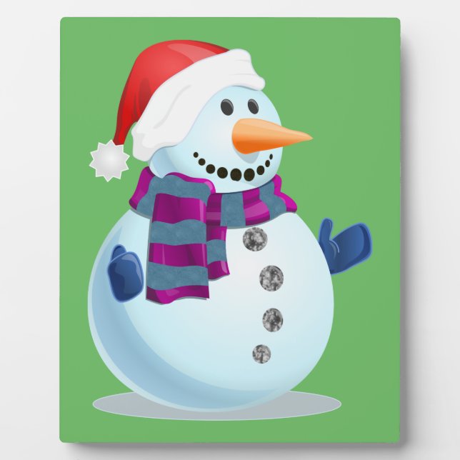 Jolly Snowman Plaque (Front)
