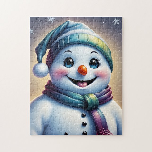 Jolly Snowman Puzzle (Vertical)