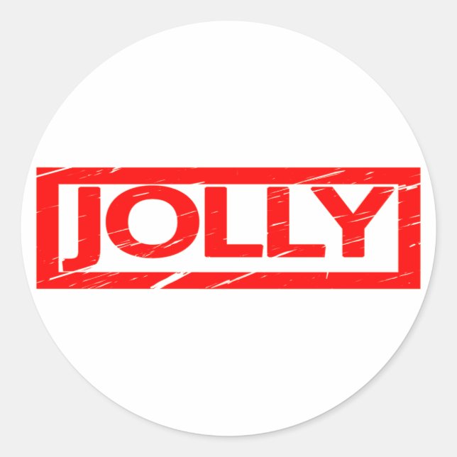 Jolly Stamp Classic Round Sticker (Front)