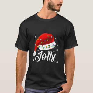 Jolly Subtle Minimal Christmas Funny Holiday Party T-Shirt