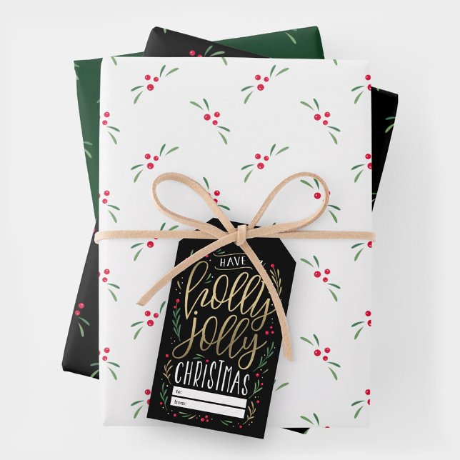 Jolly Wishes Christmas Gift Wrapping Paper Sheets (Creator Uploaded)