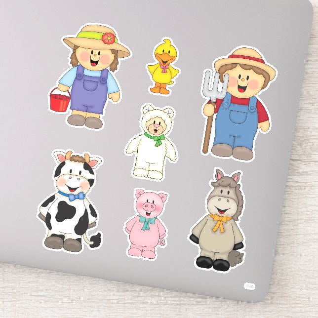 JollyKins Barnyard Buddies (Set of 7) (Detail)