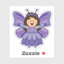JollyKins Purple Butterfly Girl