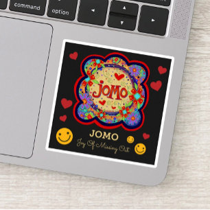 “JOMO” Inspirivity Sticker with Smileys