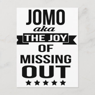 JOMO- La joie de ne pas avoir de cartes d'invitati
