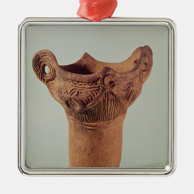 Jomon vase from the Kanto province Metal Ornament (Front)