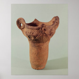 Jomon vase from the Kanto province Poster