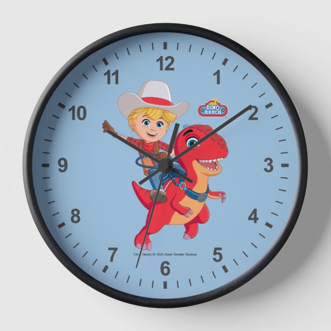 Jon and Blitz | Dino Ranch Clock (Front)