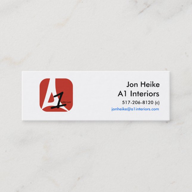Jon Heike Mini Business Card (Front)