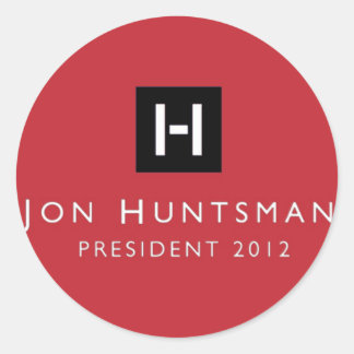 Jon Huntsman 2012 President Classic Round Sticker