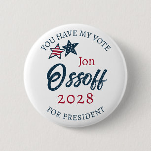 Jon Ossoff for Presdient 2028 2 Inch Round Button