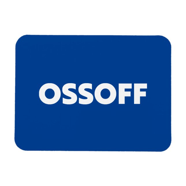 Jon Ossoff Georgia Senate runoff blue white Magnet (Horizontal)