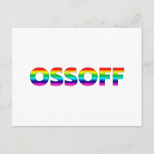 Jon Ossoff Georgia Senate runoff pride lgbtq lgbt Postcard