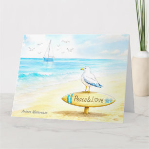 Jon Seagull - Peace & Love  Card