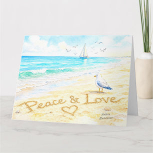 Jon Seagull - Peace & Love Card