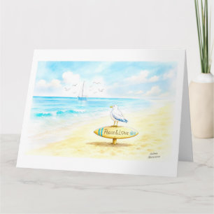 Jon Seagull - Peace & Love  Card