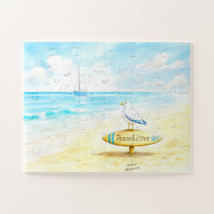 Jon Seagull - Peace & Love  Jigsaw Puzzle