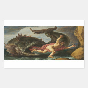 "Jonah and the Whale" art stickers