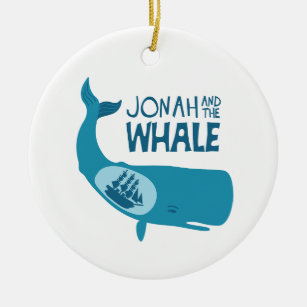 Jonah And The Whale Ceramic Ornament