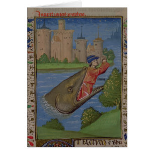 Jonah and the Whale, from the Bible of Jean XXII