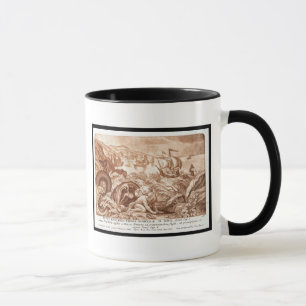 Jonah and the Whale, illustration from a Bible, en Mug