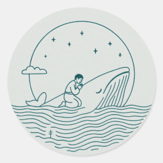 Jonah and the Whale Sticker