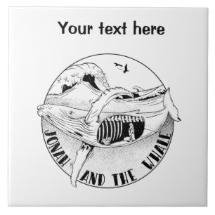 Jonah and the whale tile