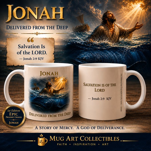 Jonah Delivered from the Deep Coffee Mug (Creator Uploaded)
