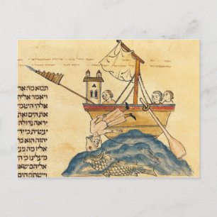 Jonah Eaten by the Whale Postcard