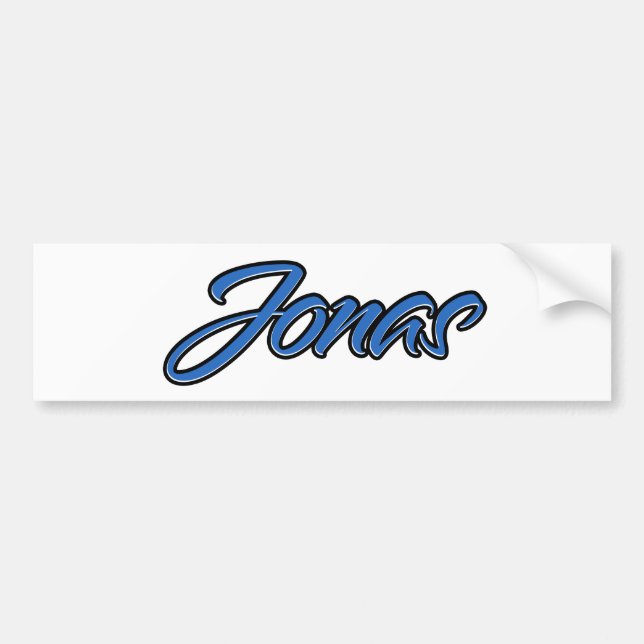 Jonas Name blue Aufkleber Sticker Autoaufkleber (Front)