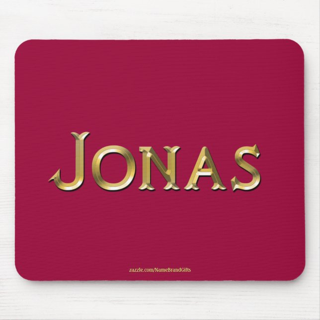 JONAS Name-Branded Personalised Gift Mousepad (Front)