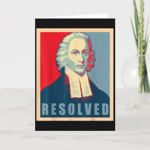 Jonathan Edwards Resolved Calvinist Reformed Card
