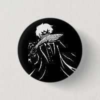 Jonathan Harker the Kukri Cryptid Button