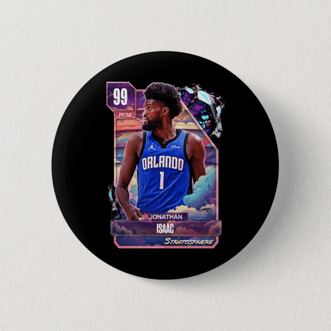 Jonathan Isaac 99 Dark Card Hd  2 Inch Round Button (Front)
