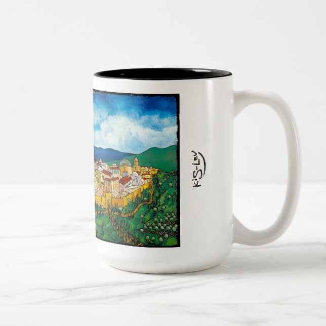 Jonathan Kis-Lev Next Year in Jerusalem 15 oz Mug (Right)